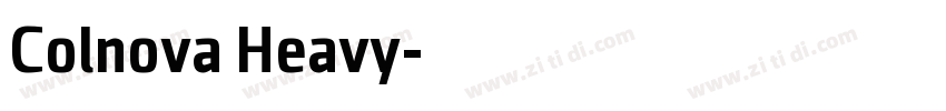 Colnova Heavy字体转换